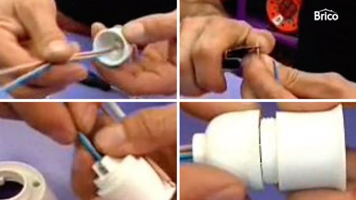 Pasos para colocar un portalámparas