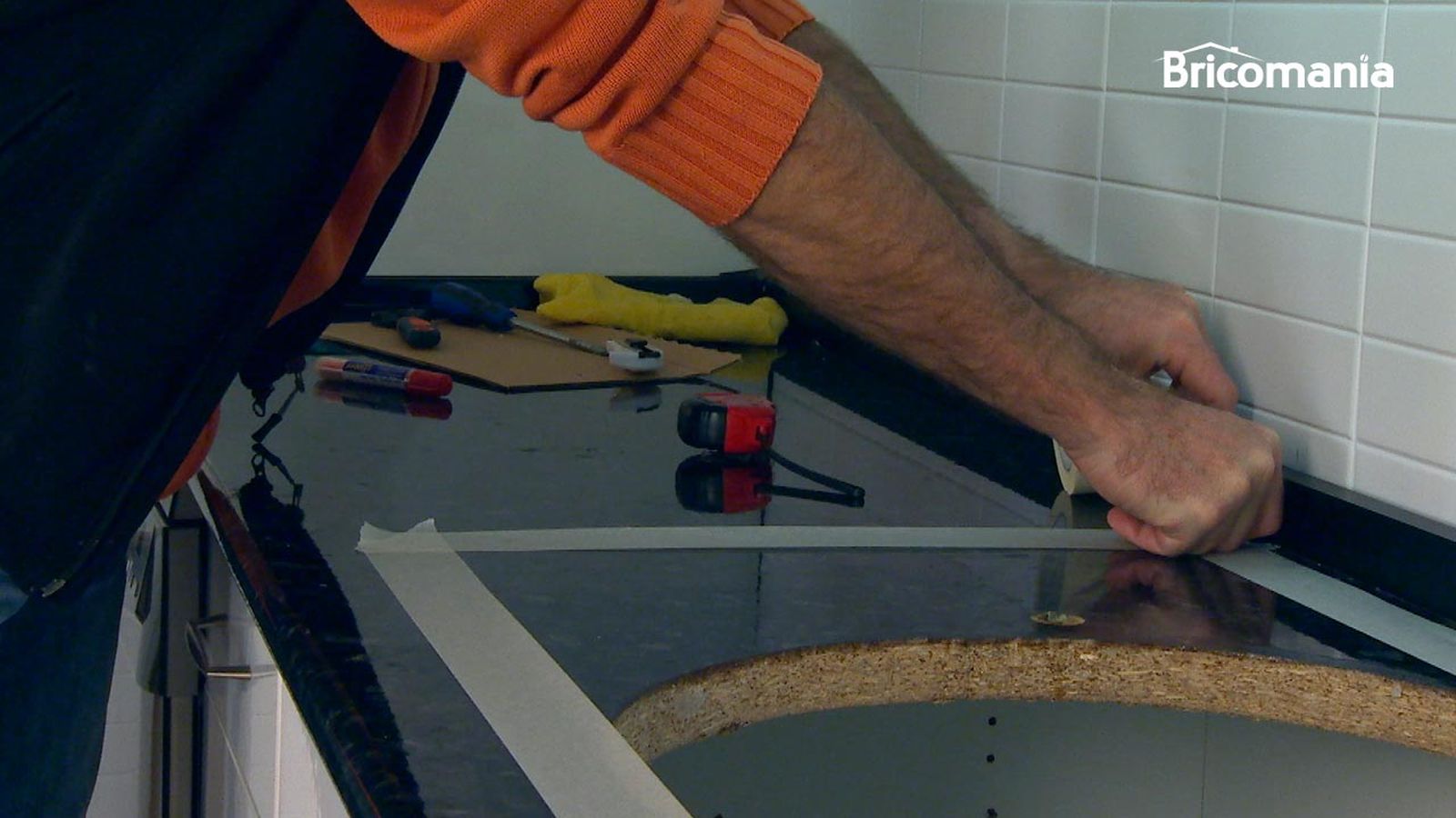 Cortar encimera de cocina