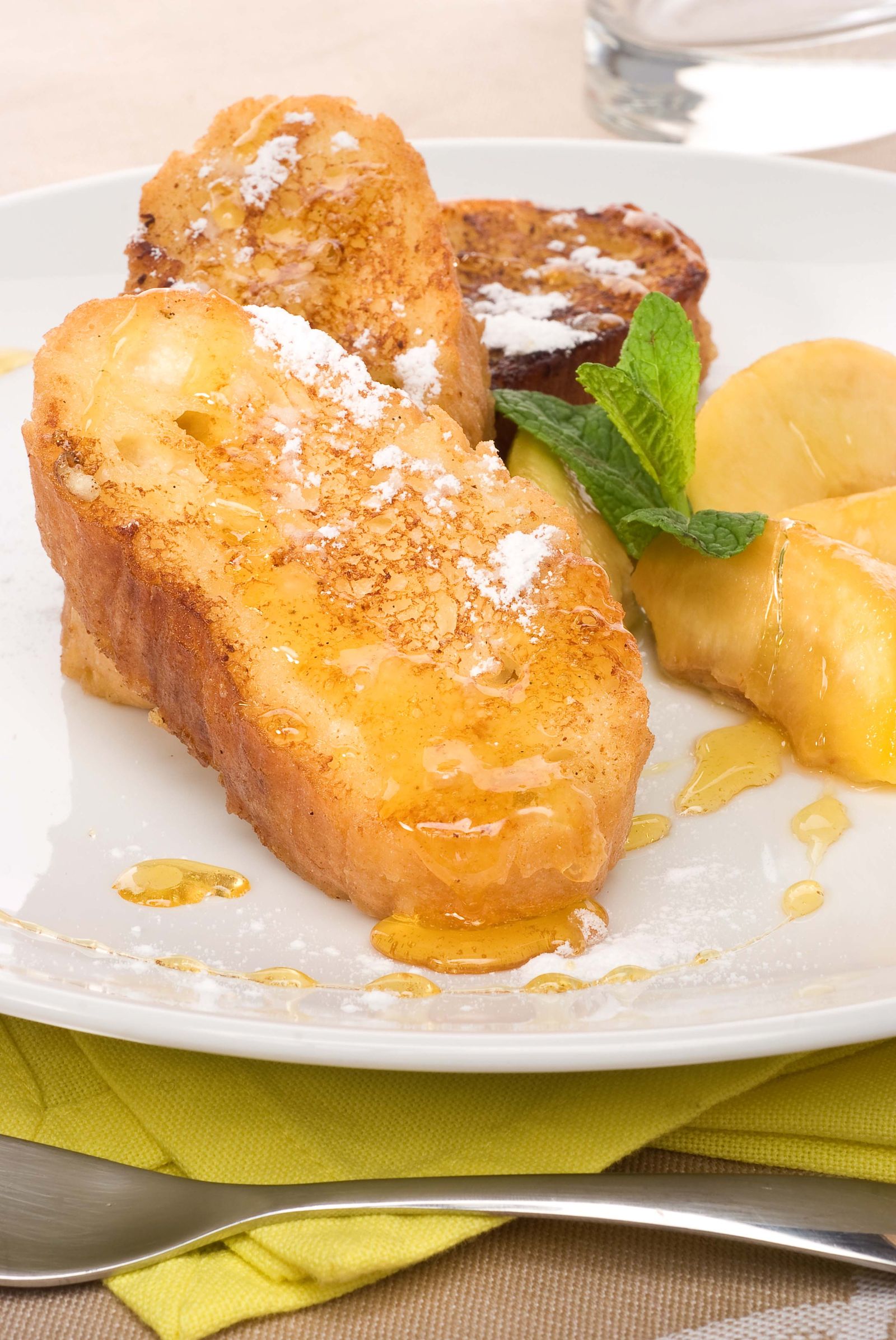 torrijas con melocoton al caramelo xl