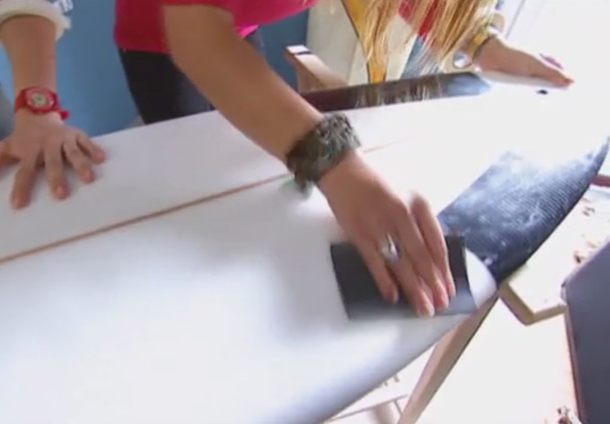 Hacer un cabecero con tablas de surf paso 3