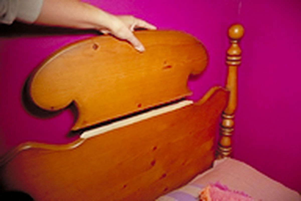 Reparar cabecero de cama de madera paso 1