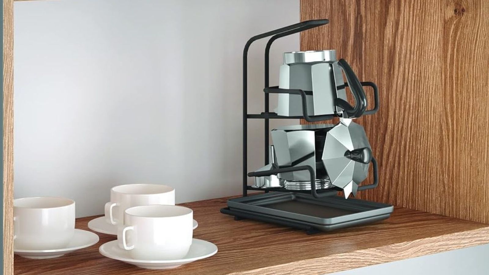 Soporte para guardar la cafetera italiana