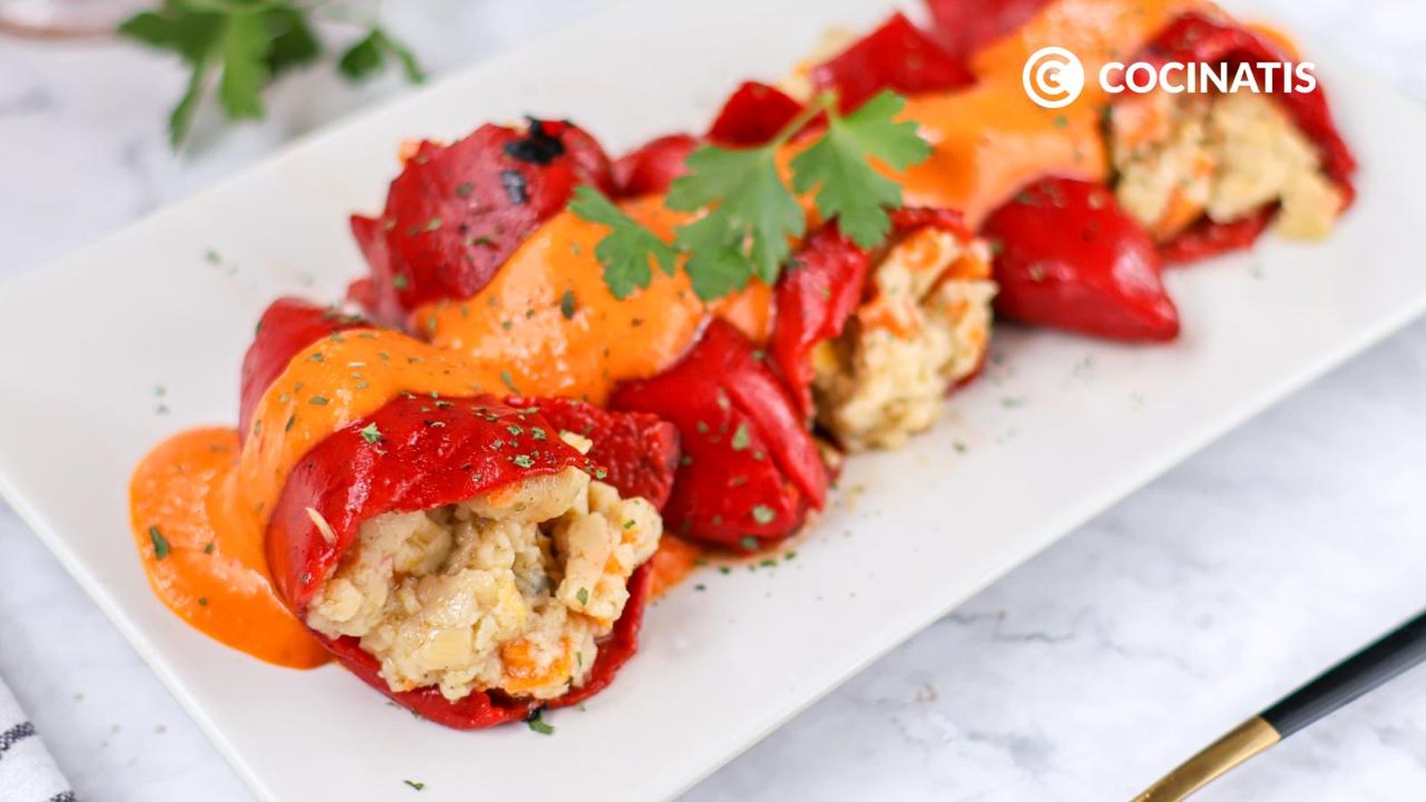 receta pimientos rellenos veganos