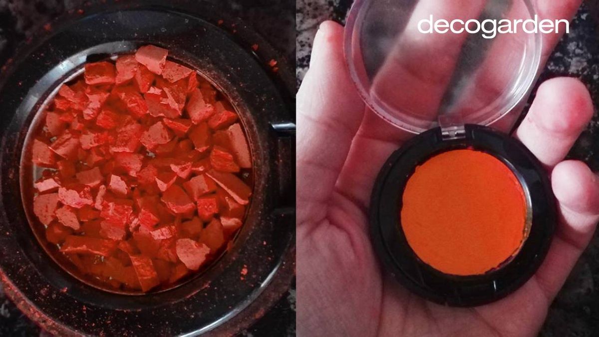 Arreglar una sombra de ojos rota.