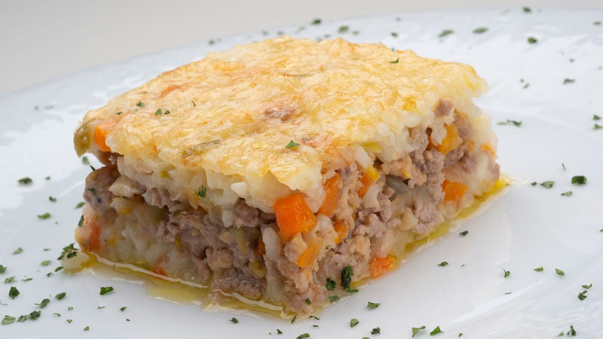 pastel de arroz y carne picada xl