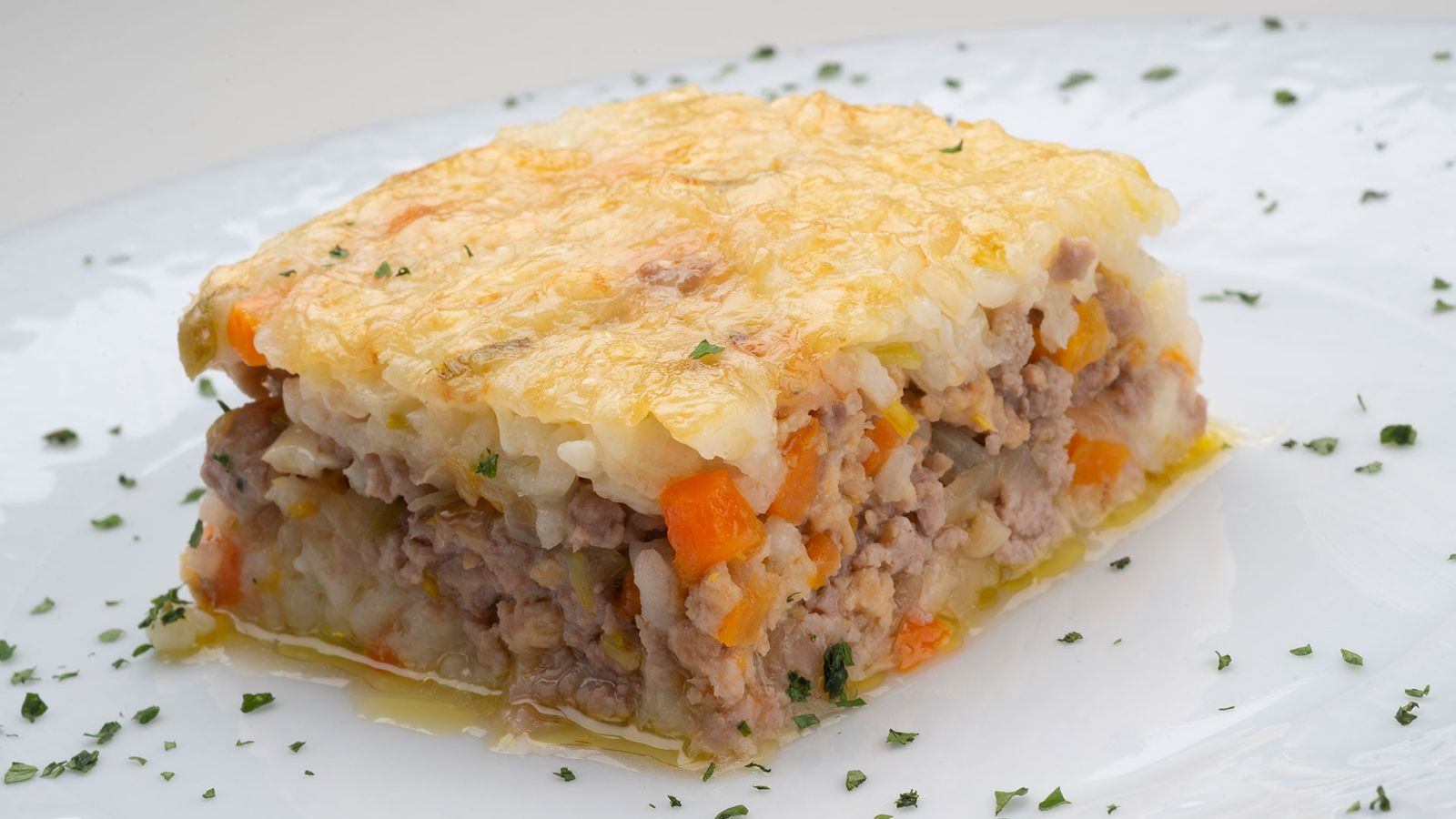 pastel de arroz y carne picada xl
