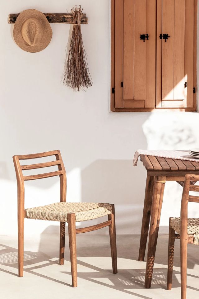 Silla de Jardín en Madera de Teca Lulea sklum
