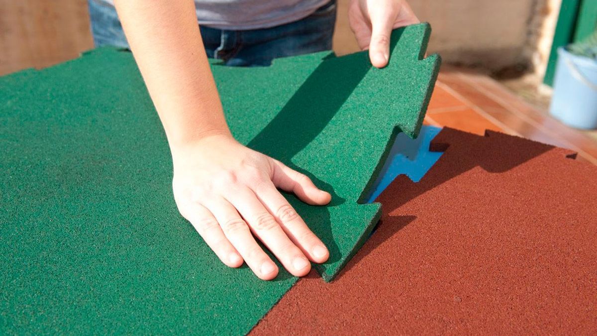 Instalar suelo de caucho paso 1