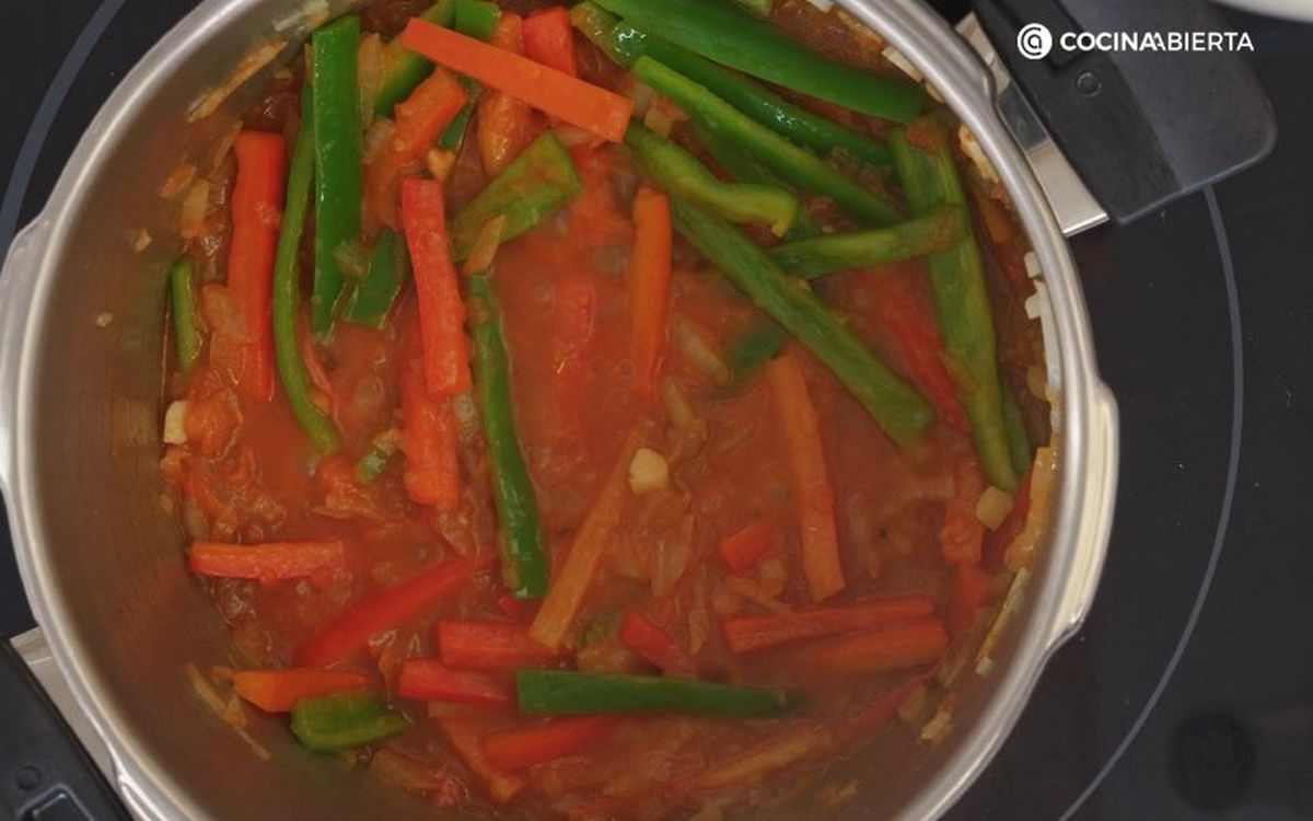 Caldereta de pescado y patatas - paso 2