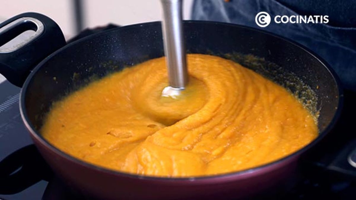 Receta de crema de calabaza y zanahoria con patata  paso 4