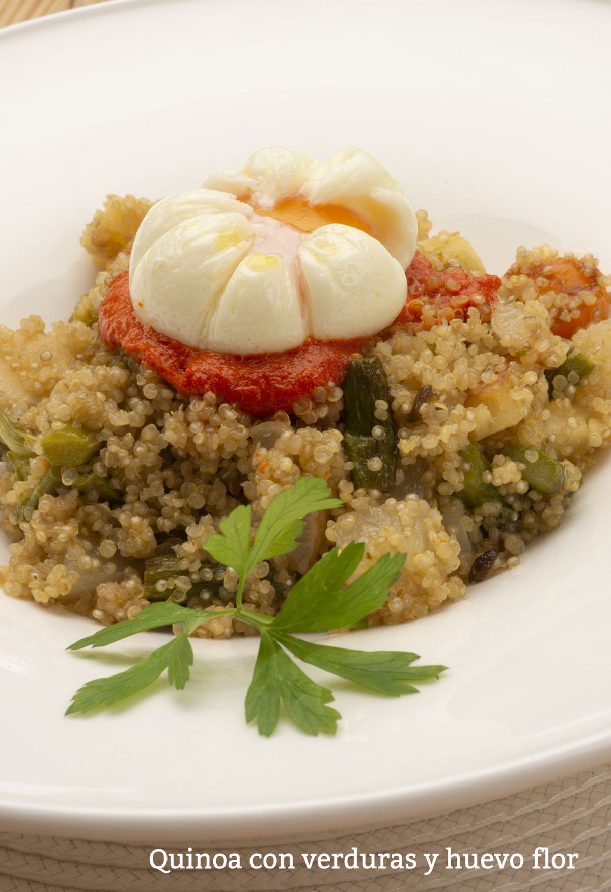 quinoa huevo vertical