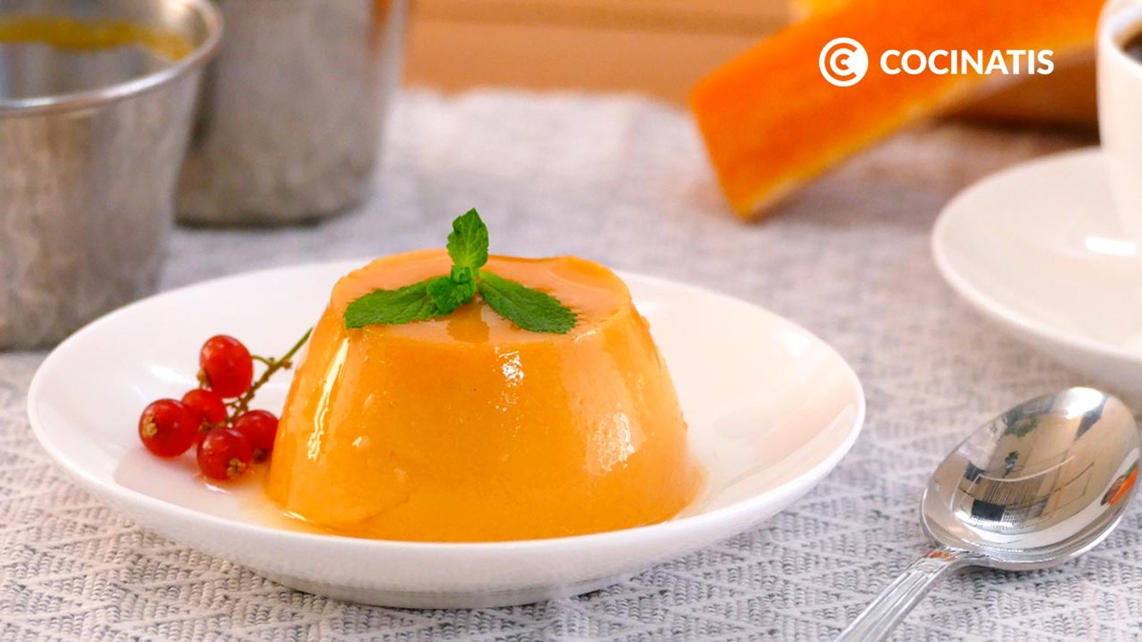 Receta de flan de calabaza   Cocinatis