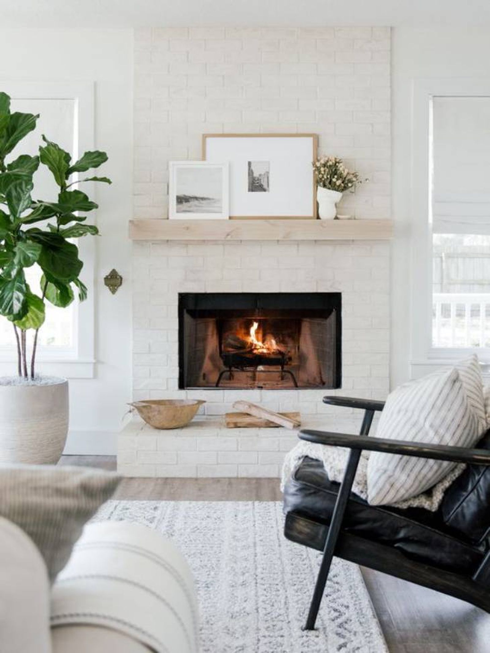 salon con chimenea moderno 3 pinterest