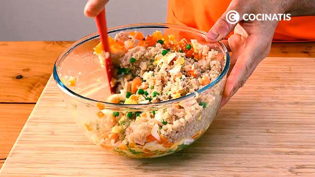 Receta de ensaladilla de quinoa  paso 5