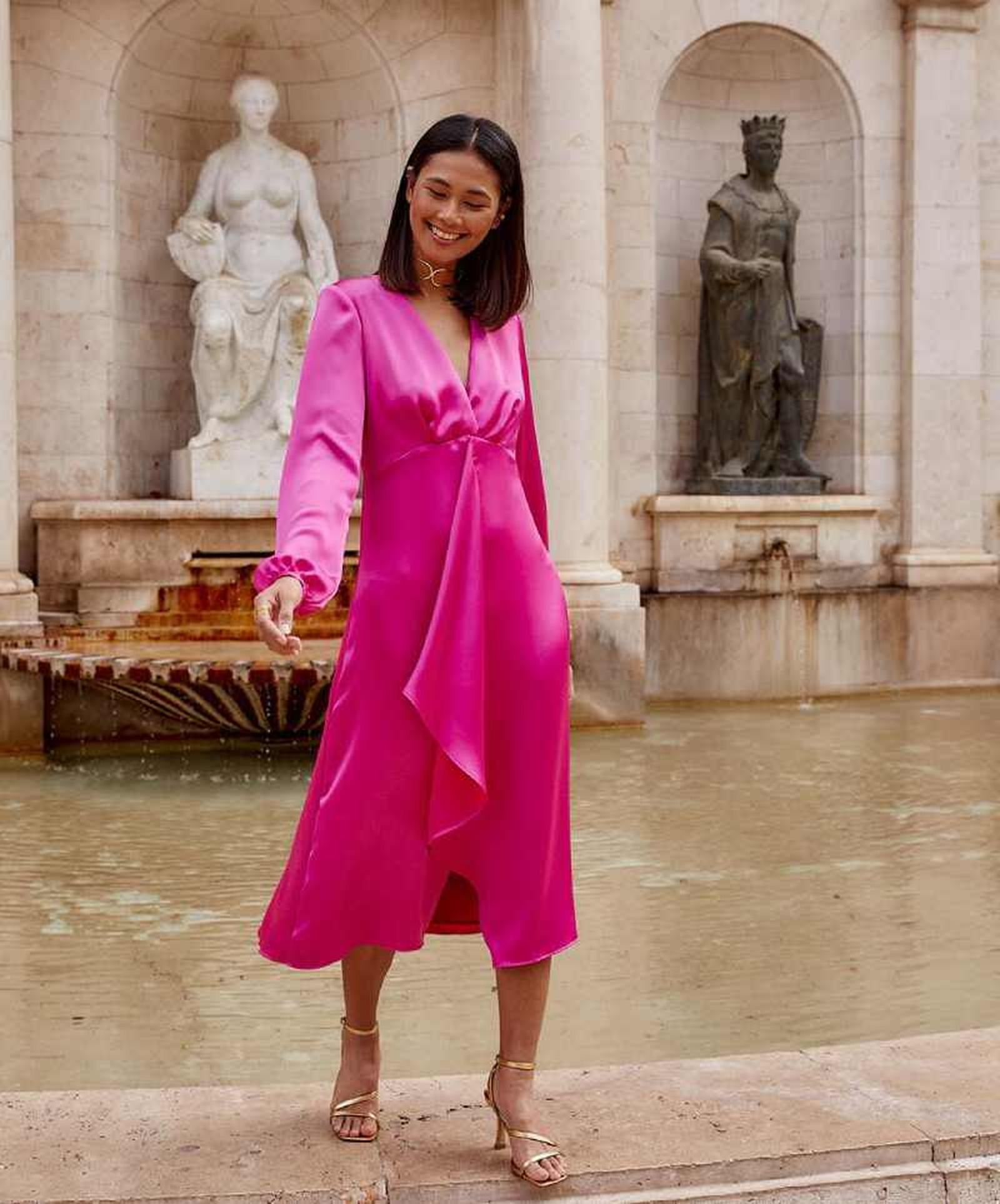 Vestido fucsia