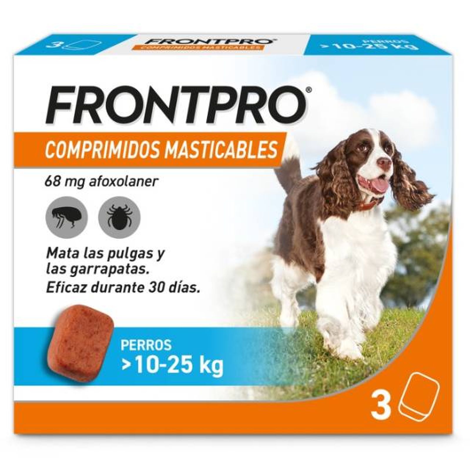 desparasitacion externa perros comprimidos masticables Frontpro