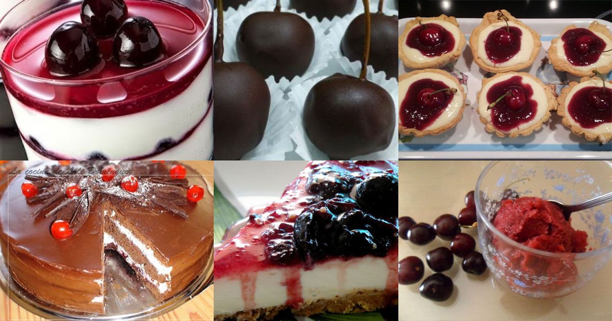 postres cerezas comunidad