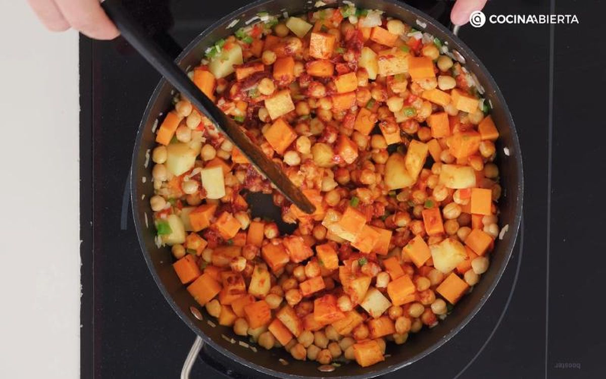Garbanzos con calabaza - paso 2