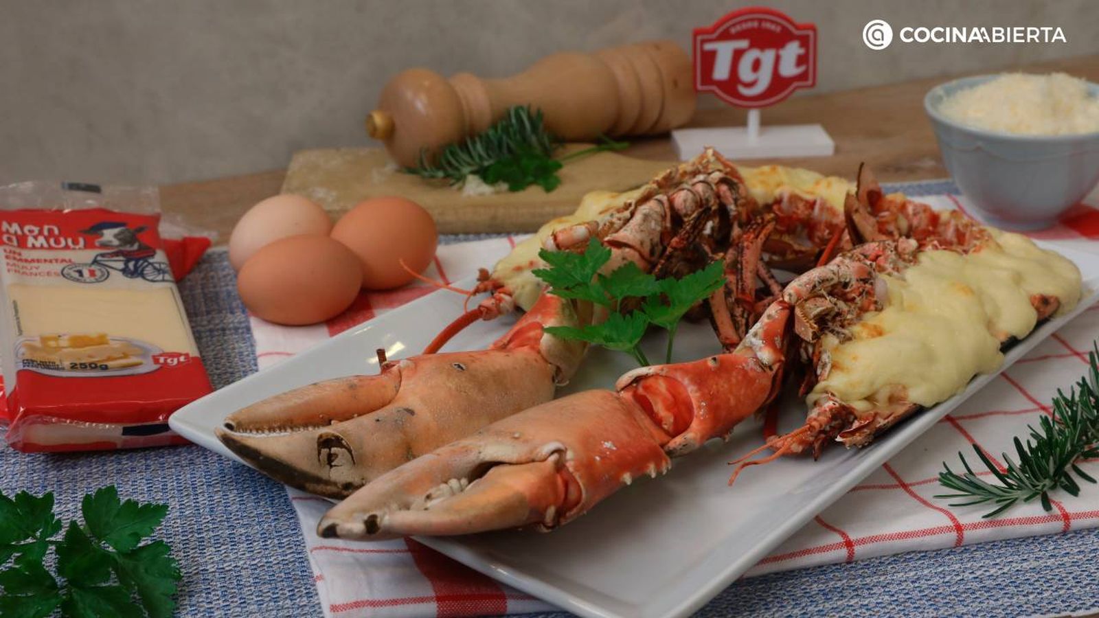 Receta de bogavante Thermidor