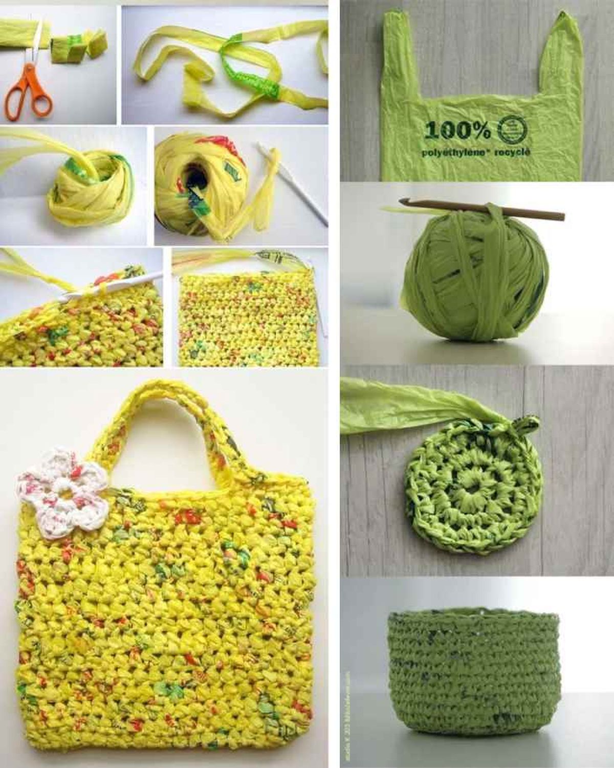 reutilizar bolsas plastico crear bolso reciclado