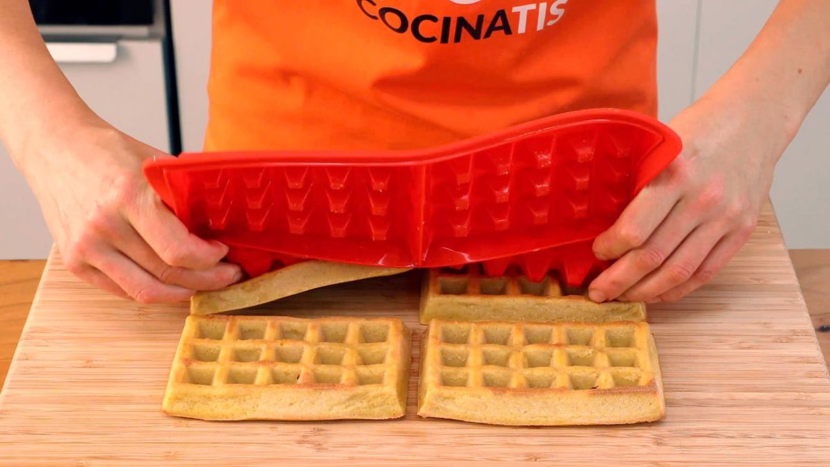 Receta de gofres de calabaza con miel y nueces  paso 5