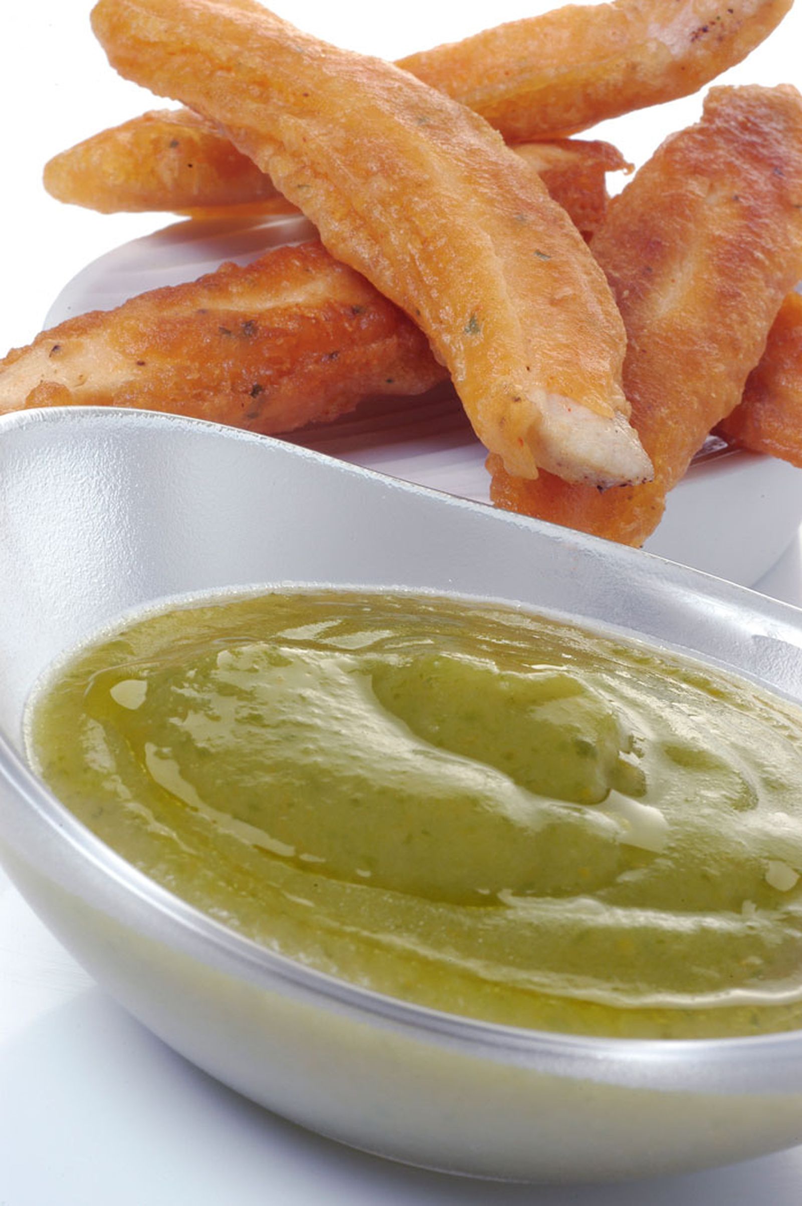 Crema de acelgas con tiritas de pollo