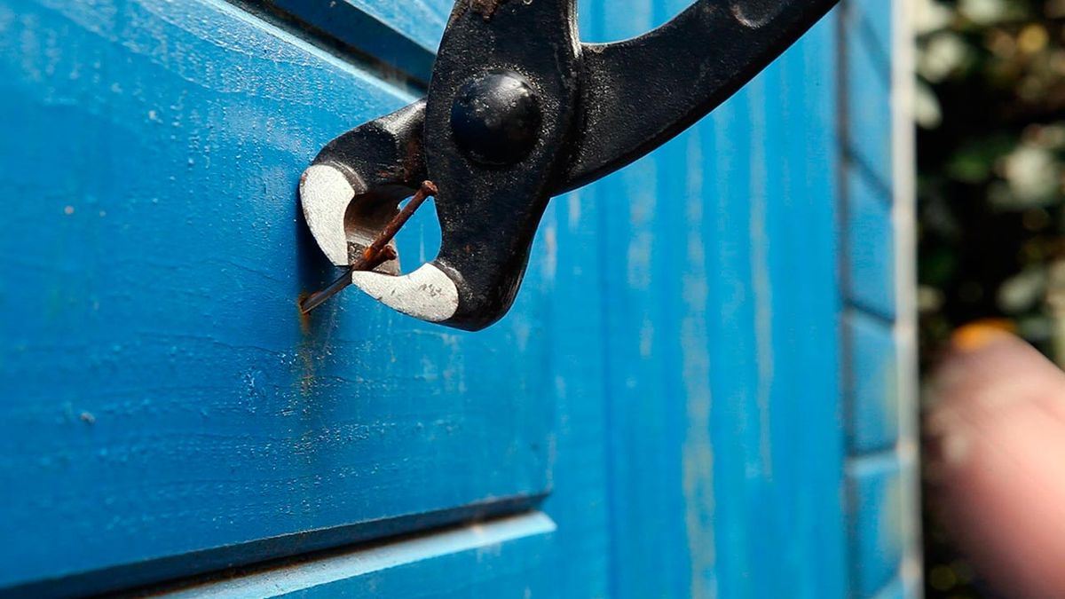 Sacar clavos de la madera paso 2