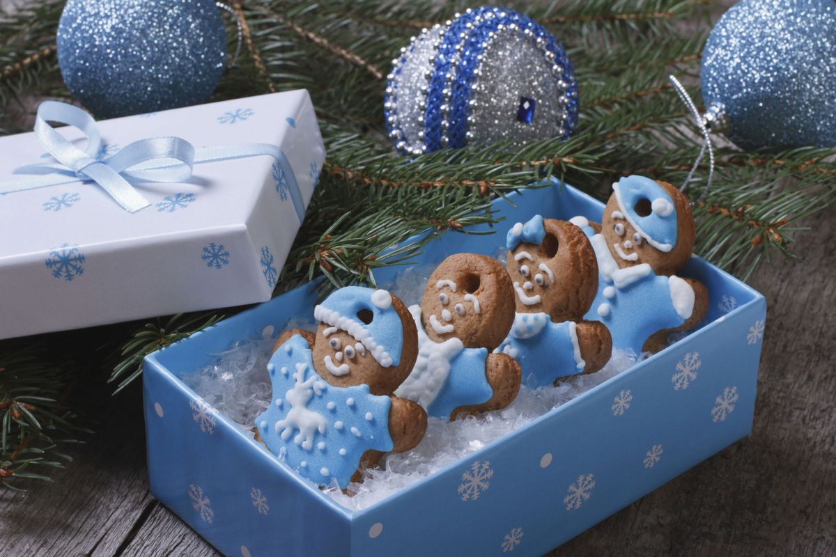 Decoración navideña en azul, blanco y plata   recetas