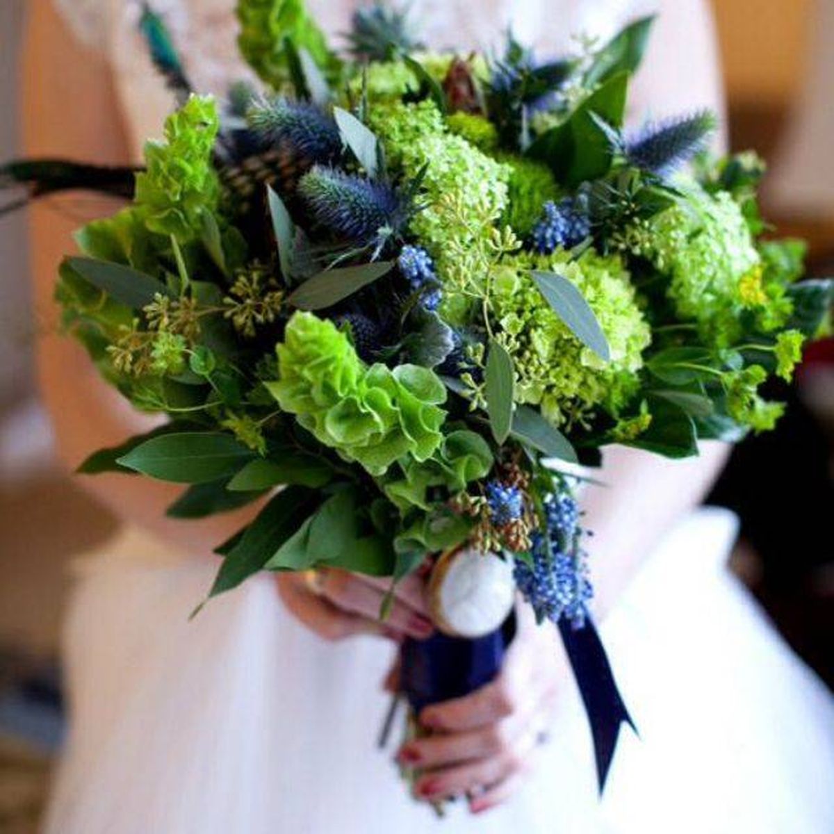 ramo de novia original verduras