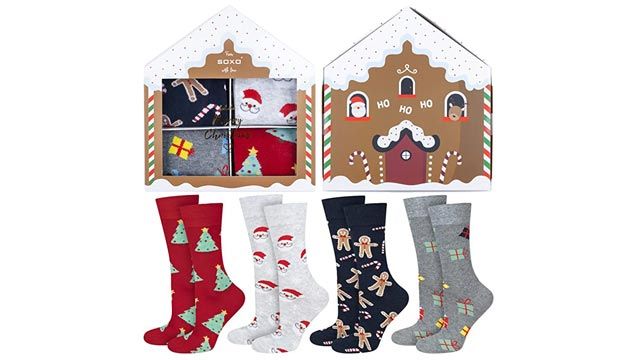 5 calcetines calentitos y divertidos de amazon con los que disfrutar esta navidad soxo