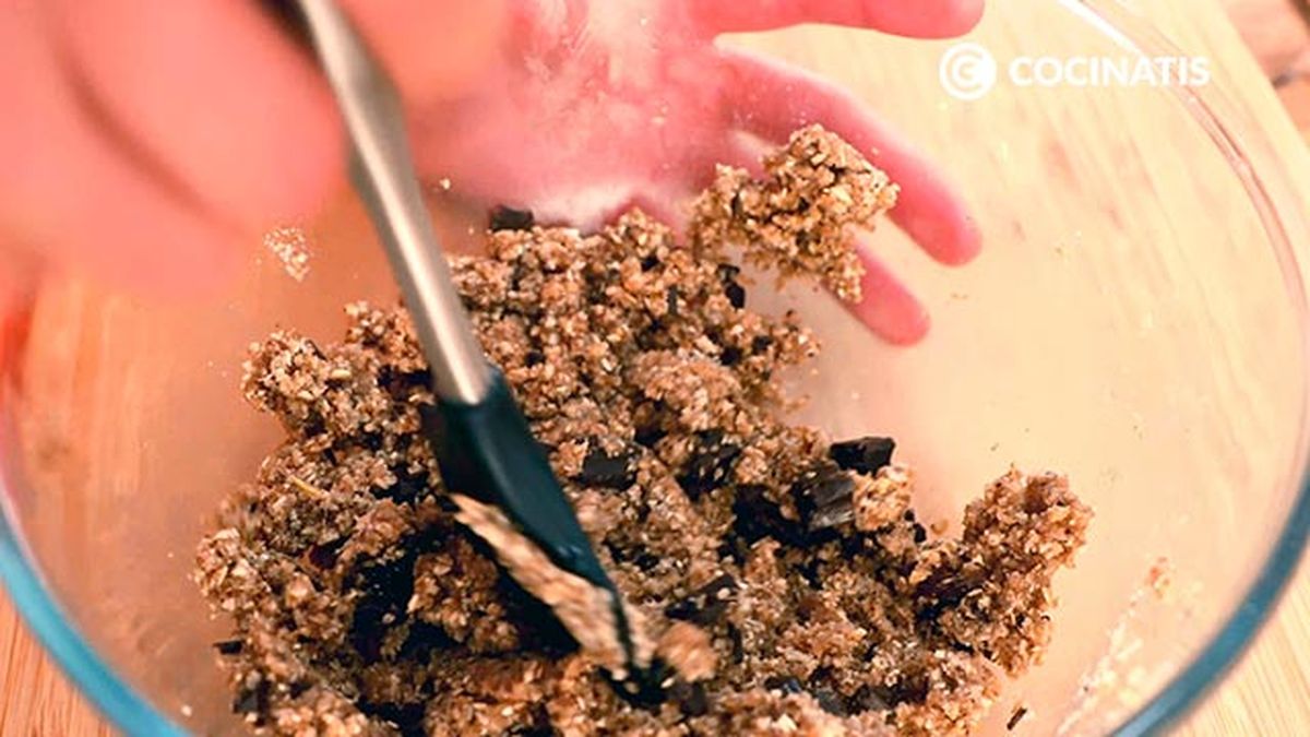 Receta de galletas de avena y nueces sin gluten   Paso 4