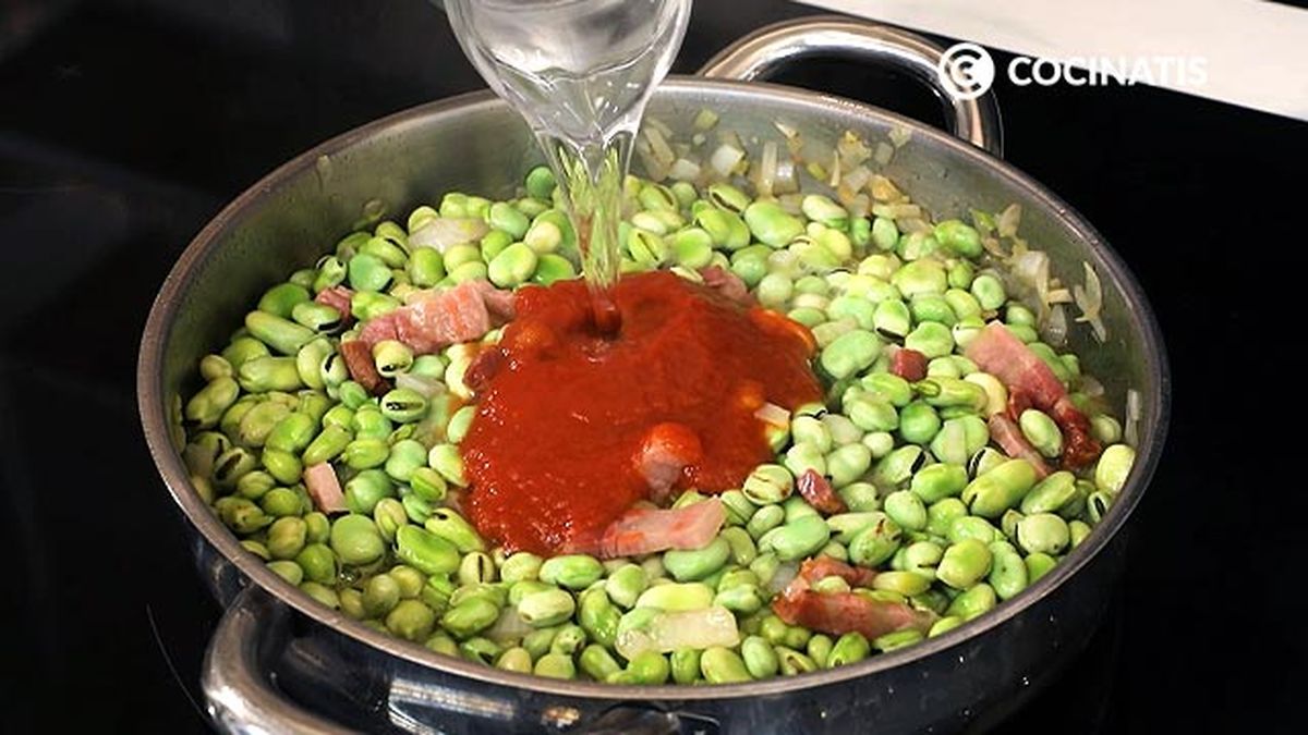 Receta de habas a la catalana  paso 3
