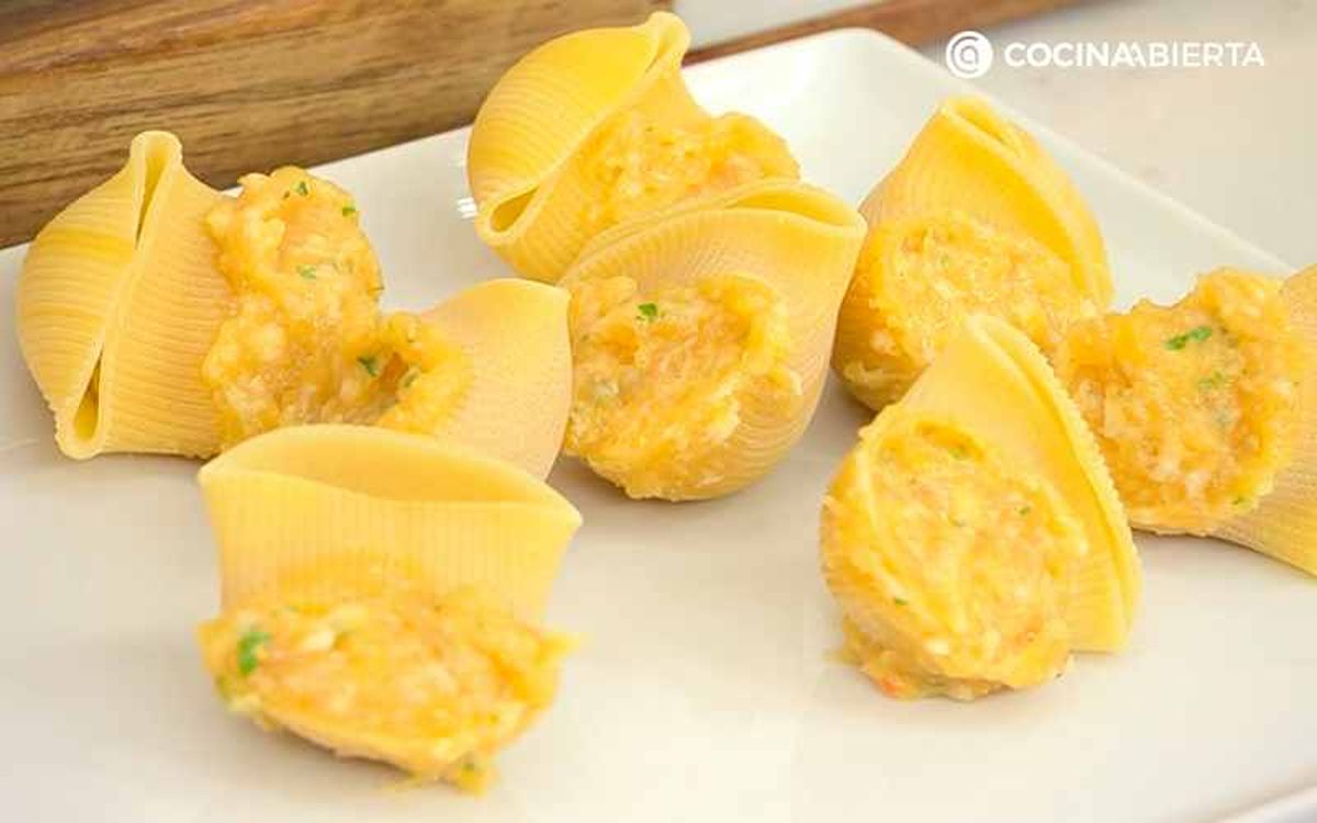 Rellena los galets con carne de pollo