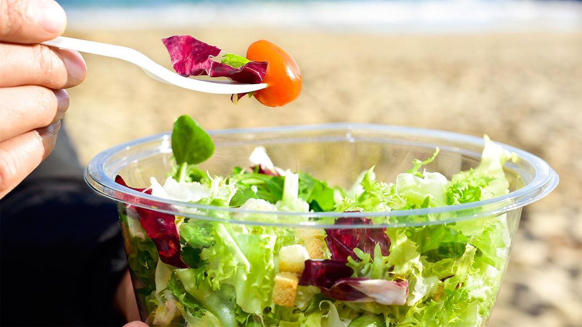 comida para llevar a la playa