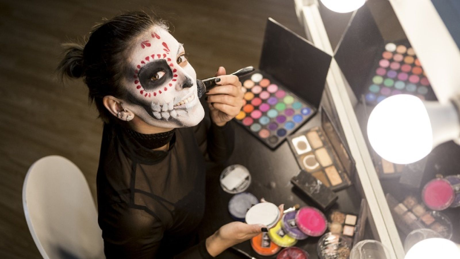 Kit básico de pinturas de cara para Halloween