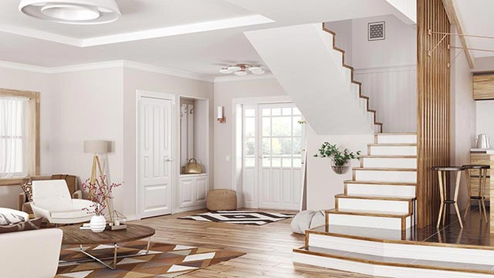 salones escaleras modernos pirlan madera