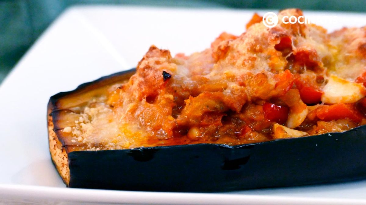 Receta de berenjena rellena de atÃºn