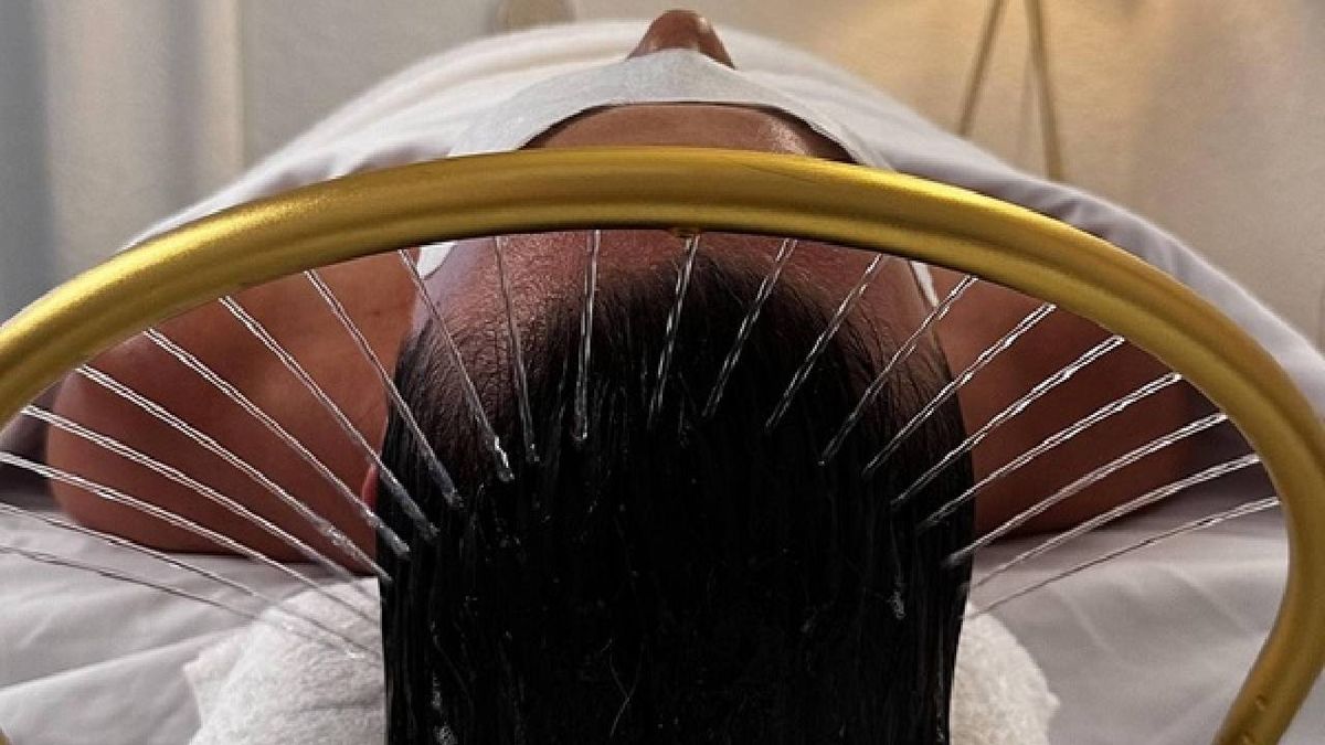 Tratamiento en un centro de spa capilar