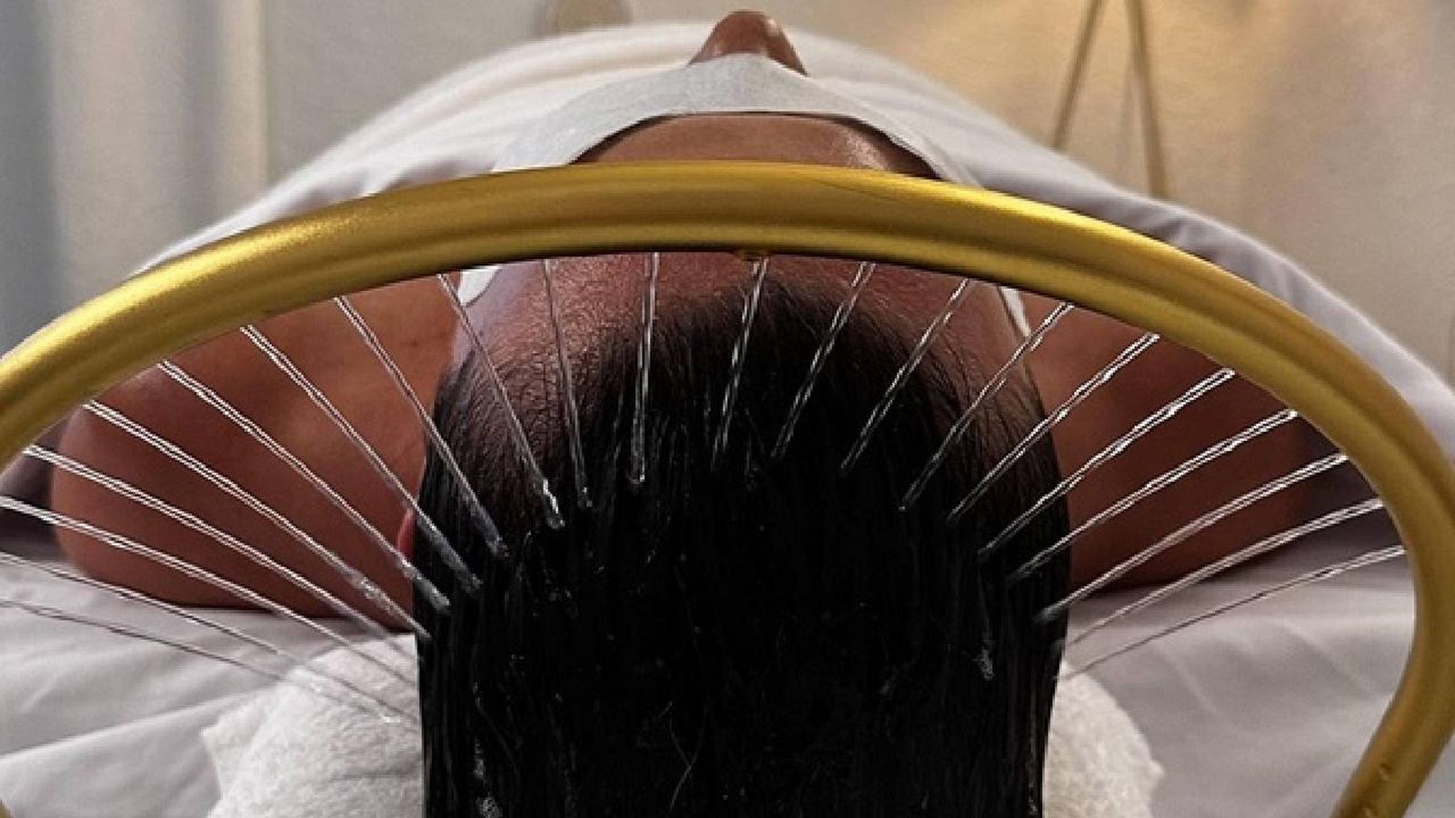 Tratamiento en un centro de spa capilar