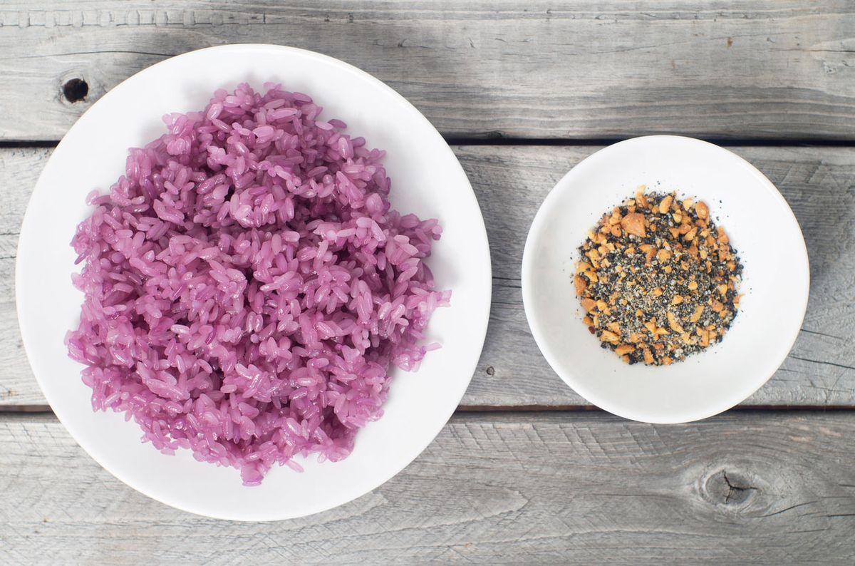 arroz morado lombarda