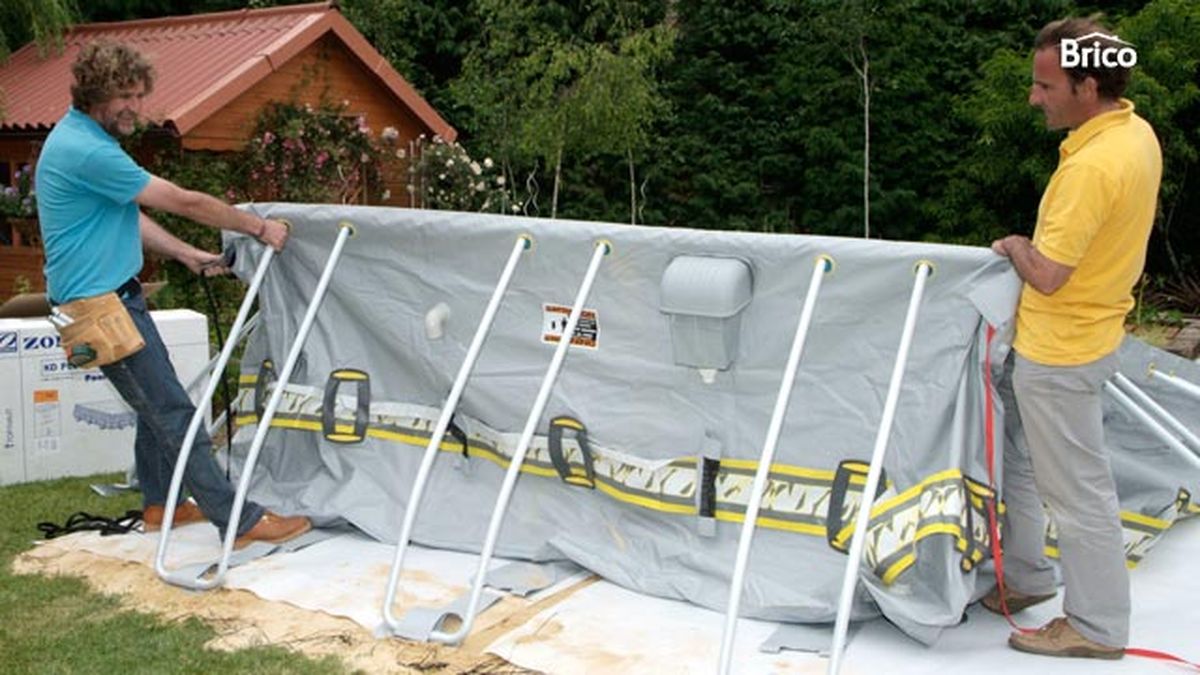 Piscina desmontable paso 17