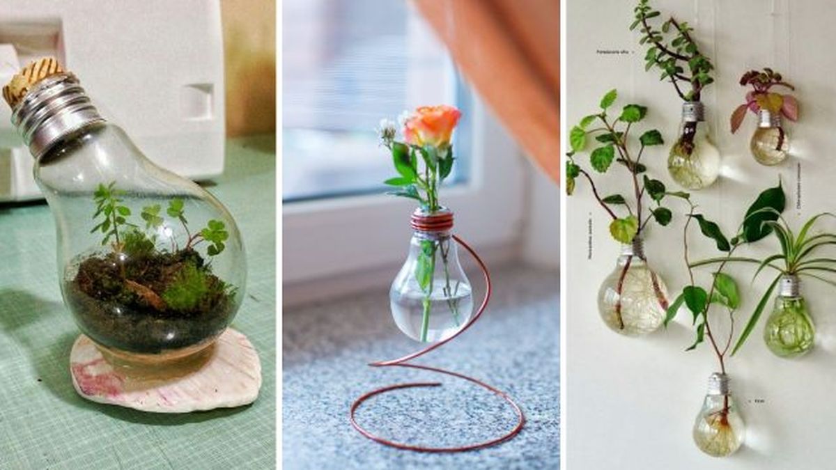 ideas reciclar bombillas viejas