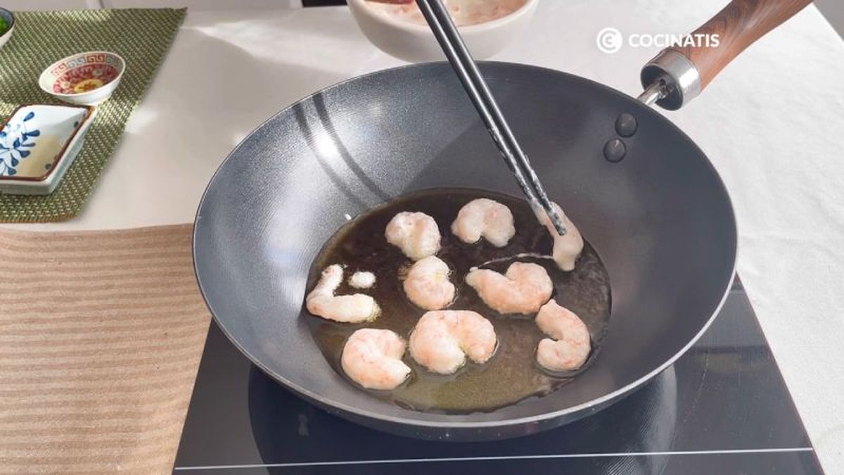 Freímos las gambas