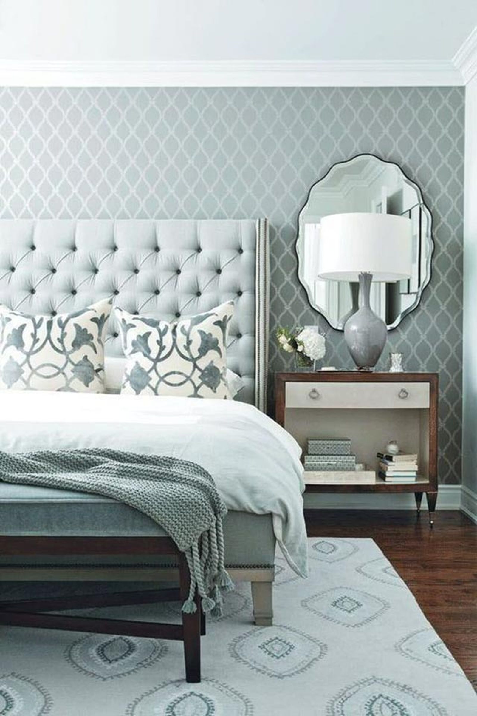 Ideas para renovar el dormitorio con papel pintado 8