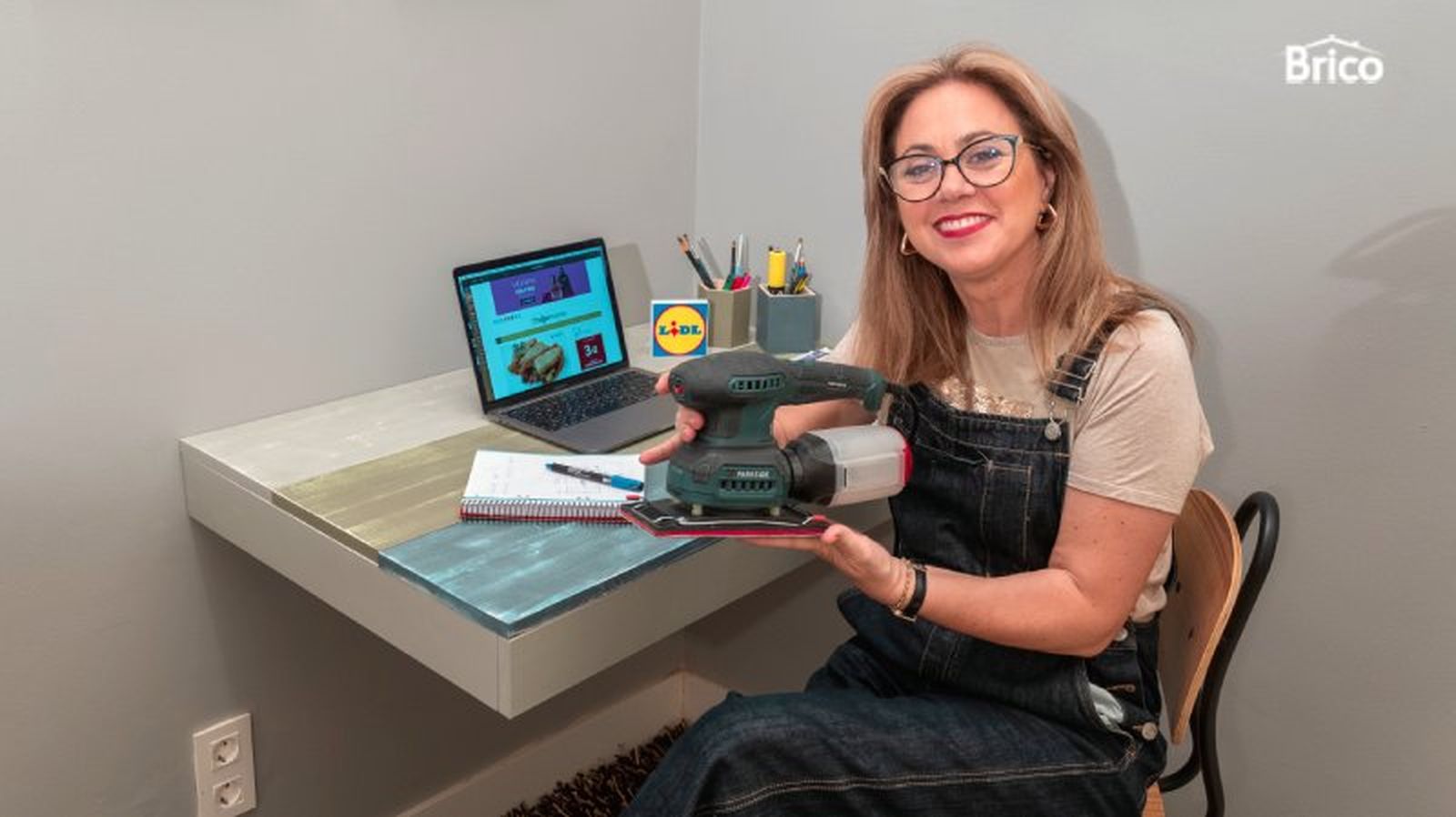 Resultado final del escritorio flotante