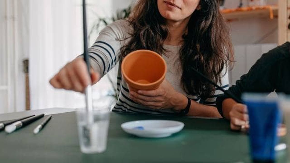 como pintar macetas de barro 2