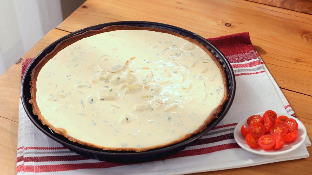 Quiche de queso y cebolla   Paso 4