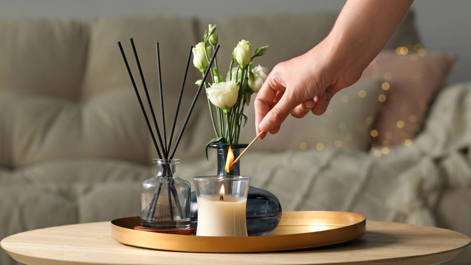 decoracion velas salon