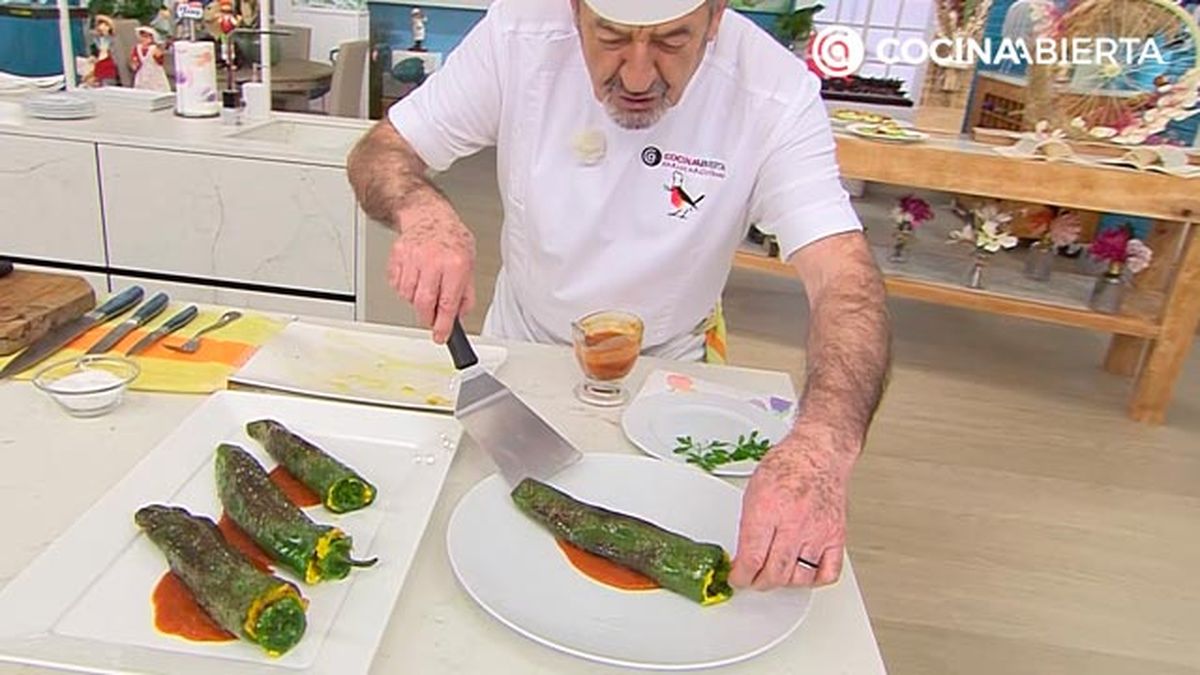 receta pimientos verde rellenos de tortilla de patata karlos arguinano karl6735 paso4