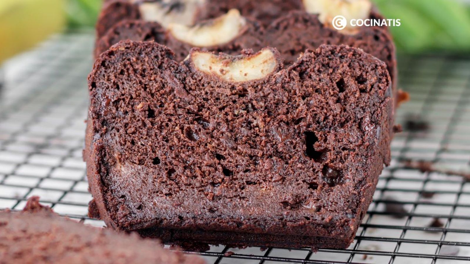 Bizcocho de plátano y chocolate